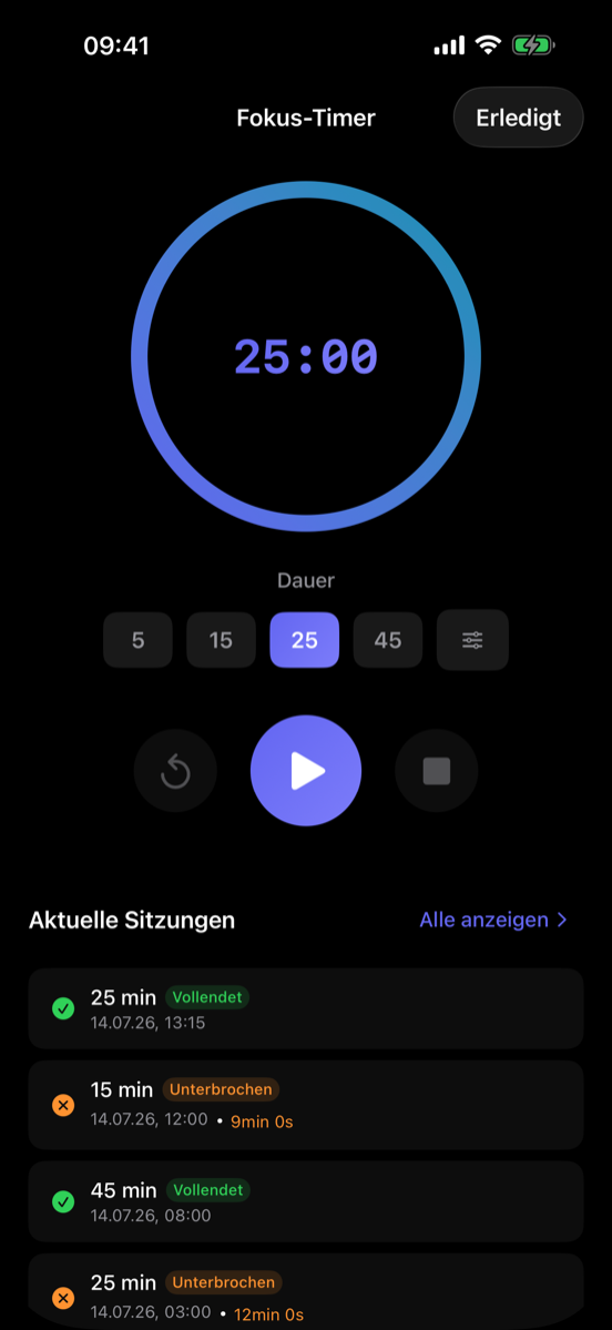 Fokus-Timer