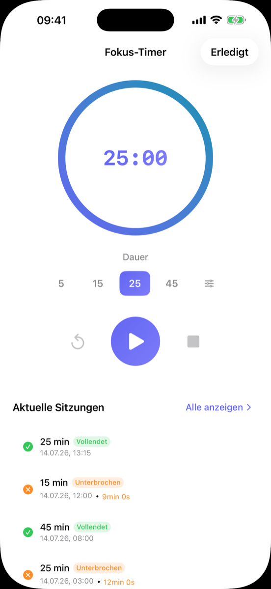 Fokus-Timer