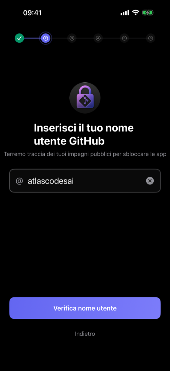 Configurazione account GitHub