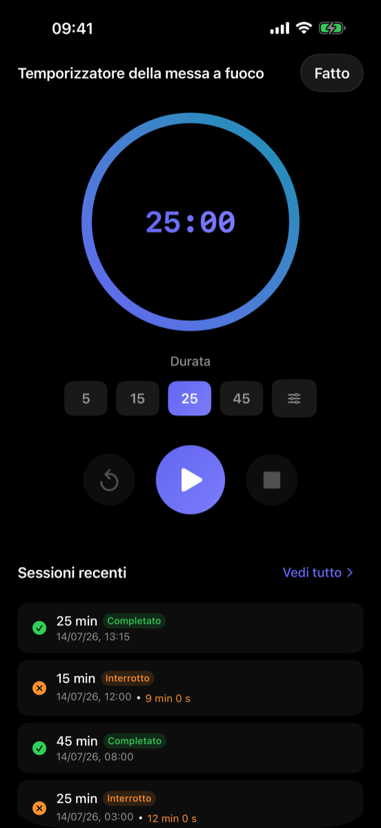 Timer di concentrazione
