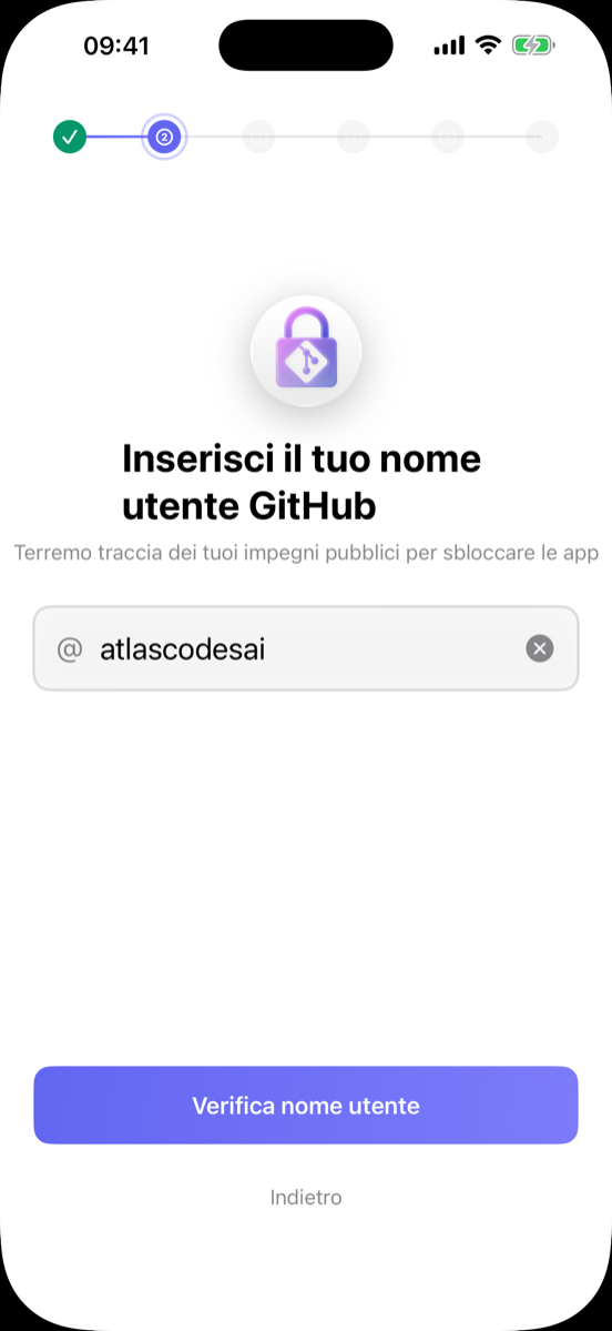 Configurazione account GitHub