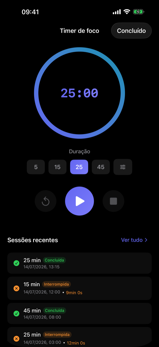 Timer de foco