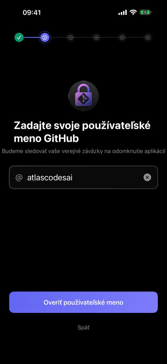 Nastavenie GitHub účtov\