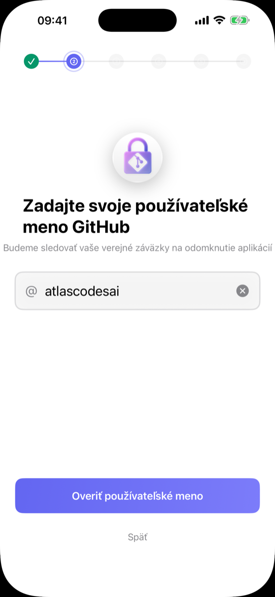 Nastavenie GitHub účtov\
